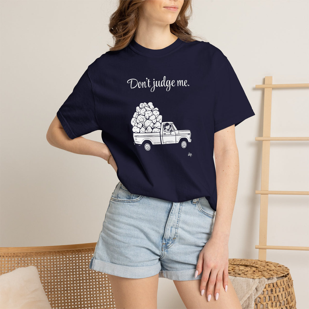 Copy of Copy of I'm not sad. I'm looking for rocks. | skiptherock tee