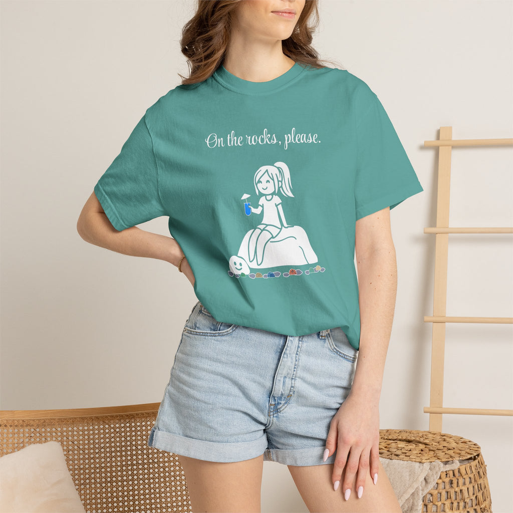 On the rocks, please | skiptherock tee