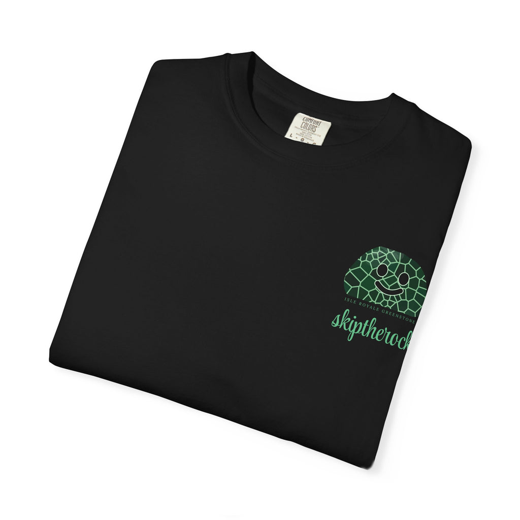 "Isle Royale Greenstone" Skip the Rock shirt - Great Lakes Rockhound