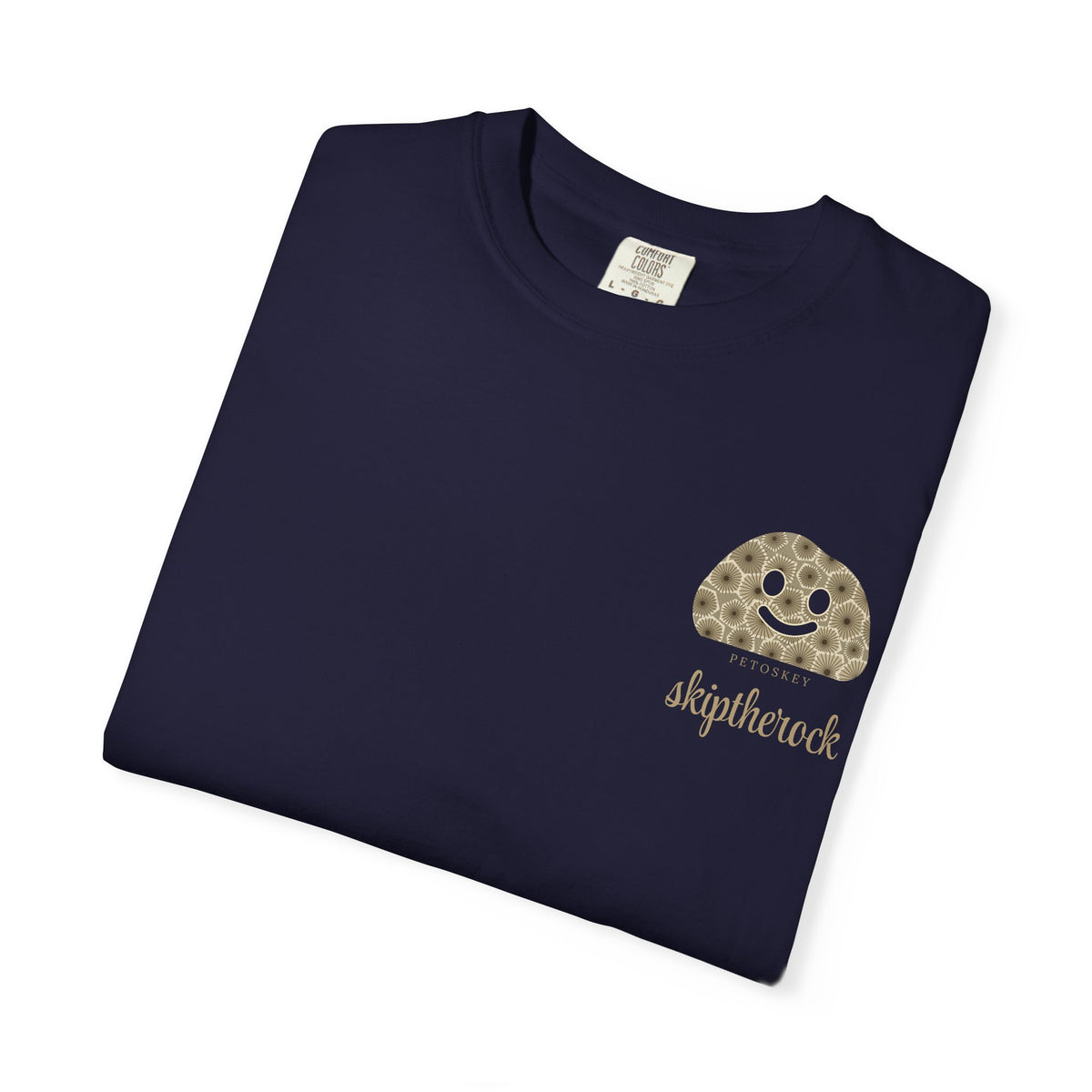 "Petoskey" Skip the Rock shirt - Great Lakes Rockhound