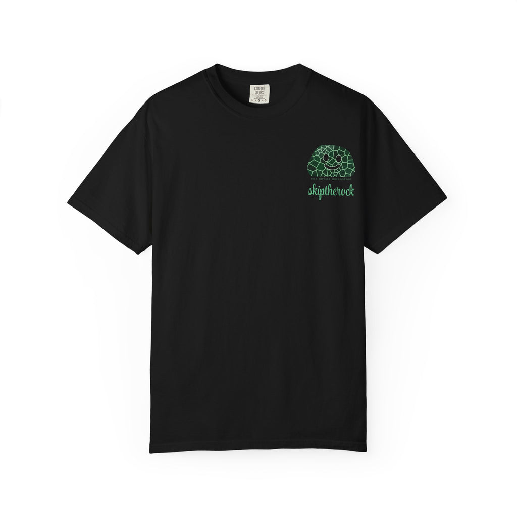 "Isle Royale Greenstone" Skip the Rock shirt - Great Lakes Rockhound