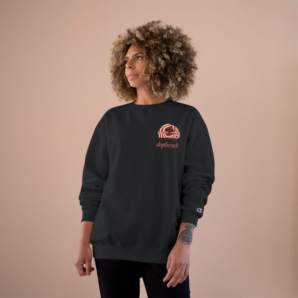 "Lake Superior Agate" Skip the Rock crewneck · Champion