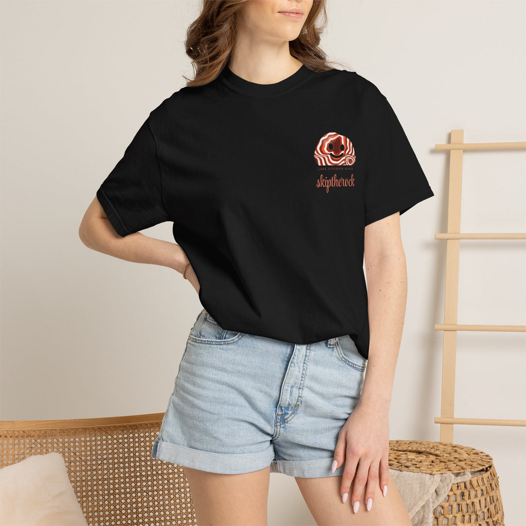"Lake Superior Agate" Skip the Rock shirt - Great Lakes Rockhound