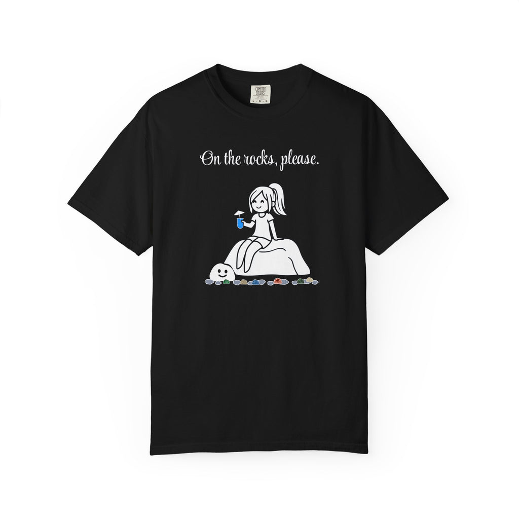On the rocks, please | skiptherock tee