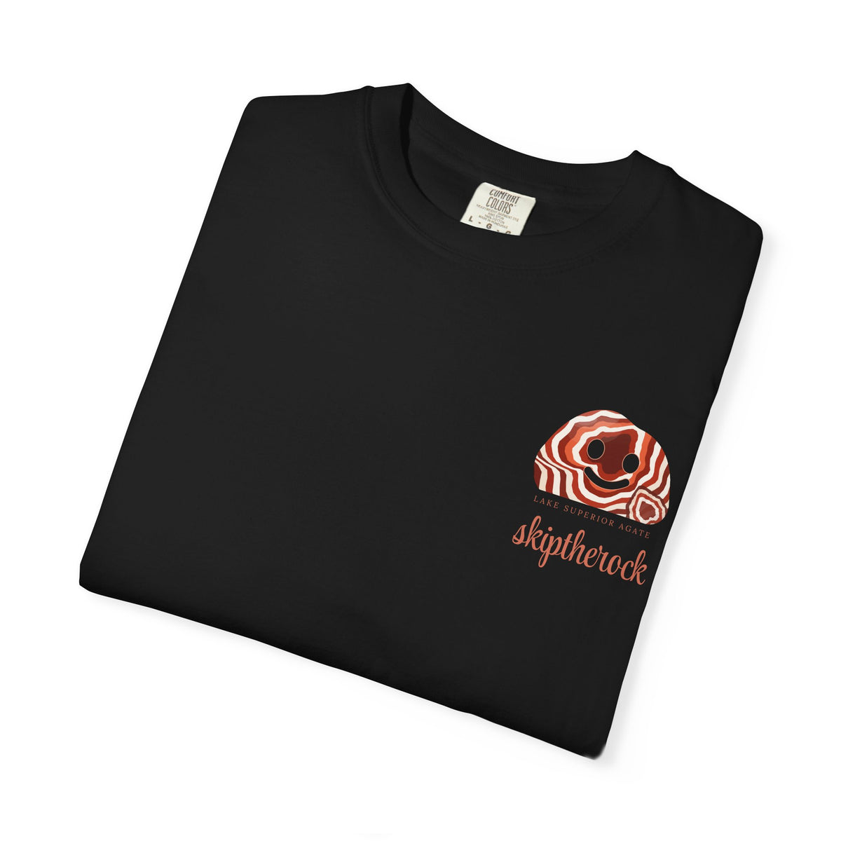 "Lake Superior Agate" Skip the Rock shirt - Great Lakes Rockhound